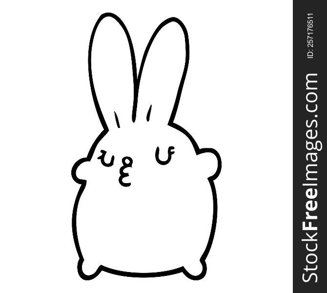 cute cartoon rabbit