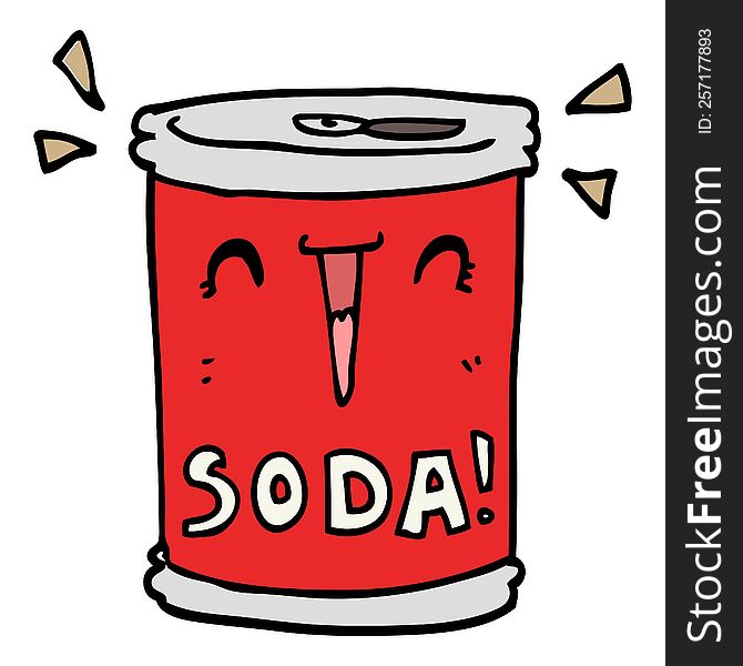 Cartoon Soda Can