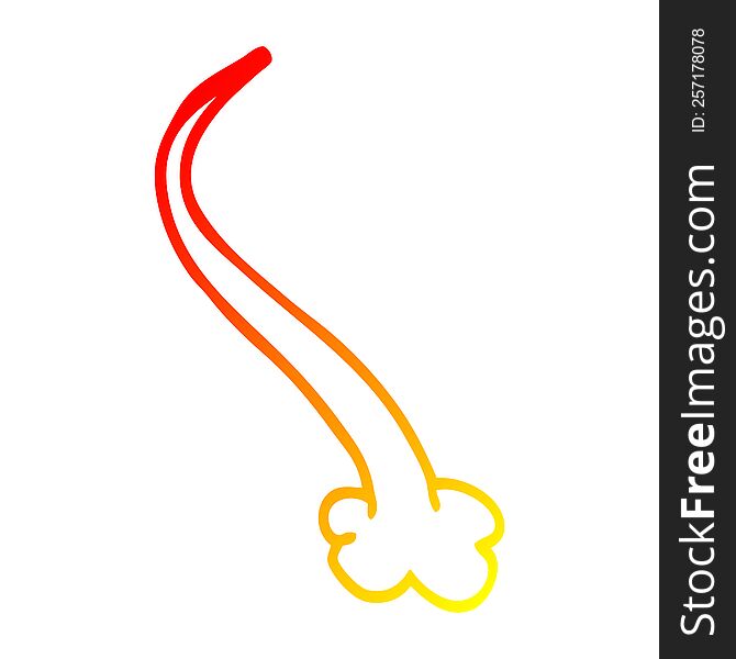 warm gradient line drawing of a cartoon expression bubble