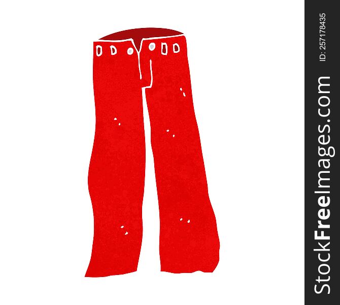 cartoon red pants