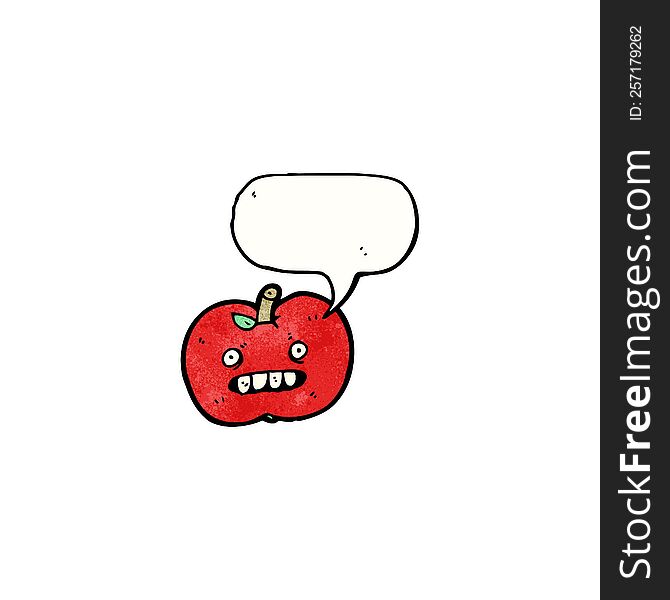 Cartoon Ugly Apple