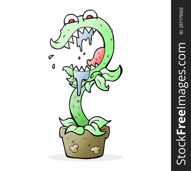 Cartoon Carnivorous Plant