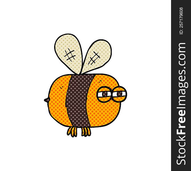 Cartoon Angry Bee