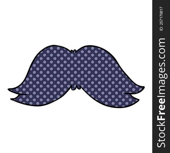 Cartoon Doodle Of A Mans Moustache
