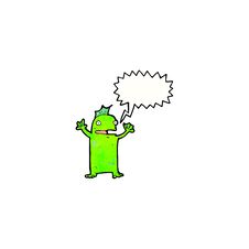 Cartoon Swamp Monster Royalty Free Stock Photo