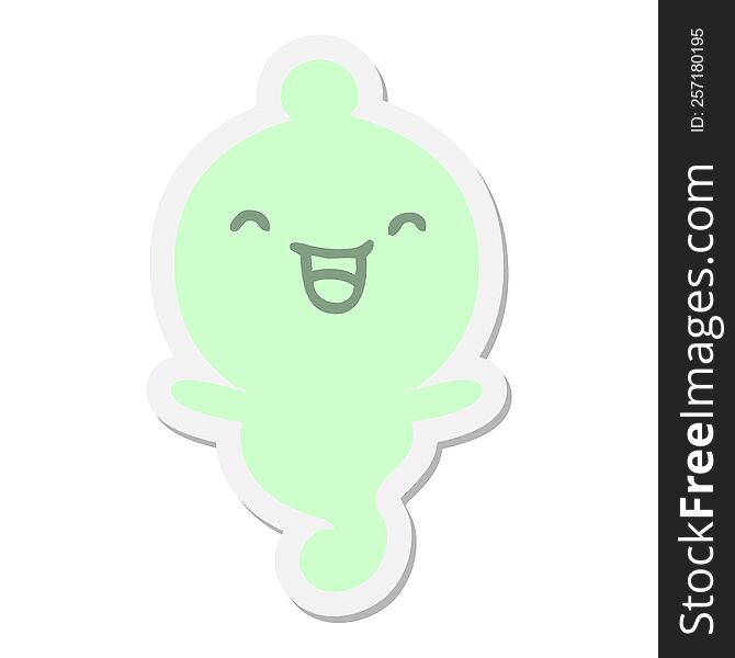 Cute Halloween Ghost Sticker