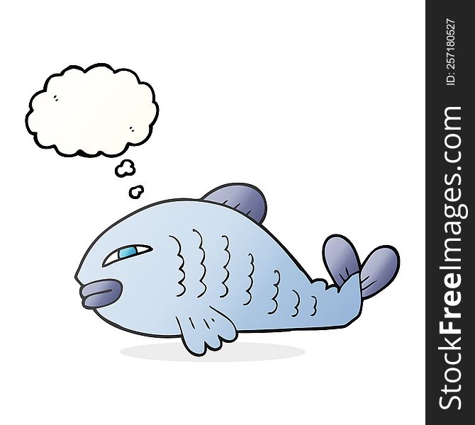 Thought Bubble Cartoon Fish