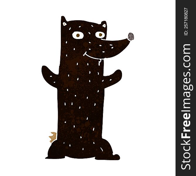 Cartoon Black Bear