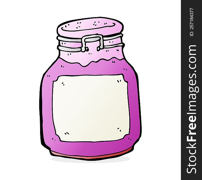 Cartoon Kitchen Jar