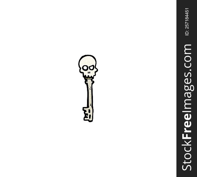 Cartoon Skeleton Key