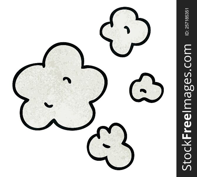 Quirky Hand Drawn Cartoon Clouds