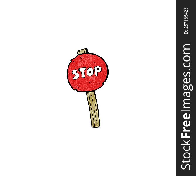 stop sign cartoon