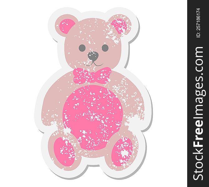 valentine gift teddy bear grunge sticker