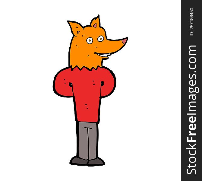 Cartoon Fox Man