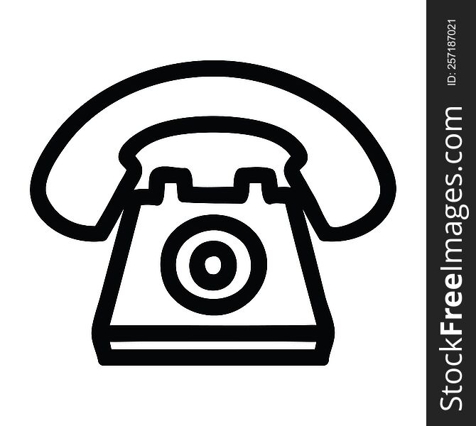 old telephone icon symbol