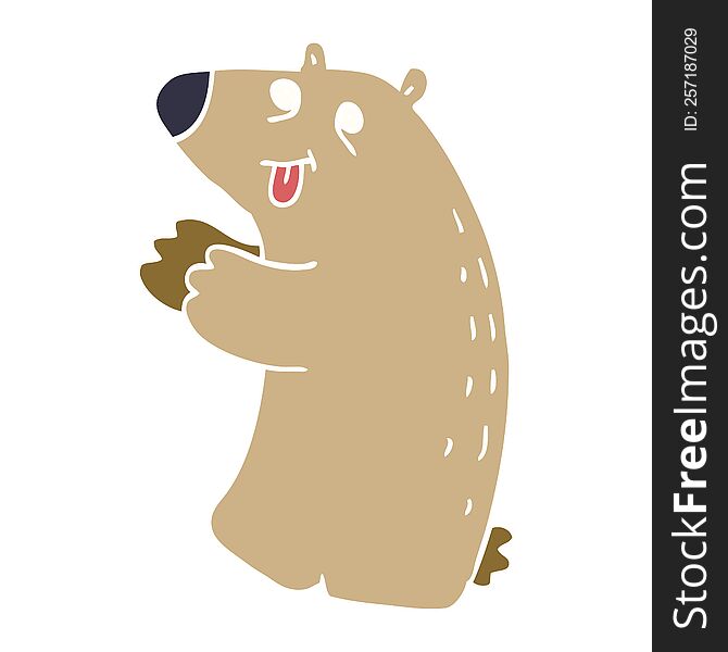 Cartoon Doodle Happy Bear