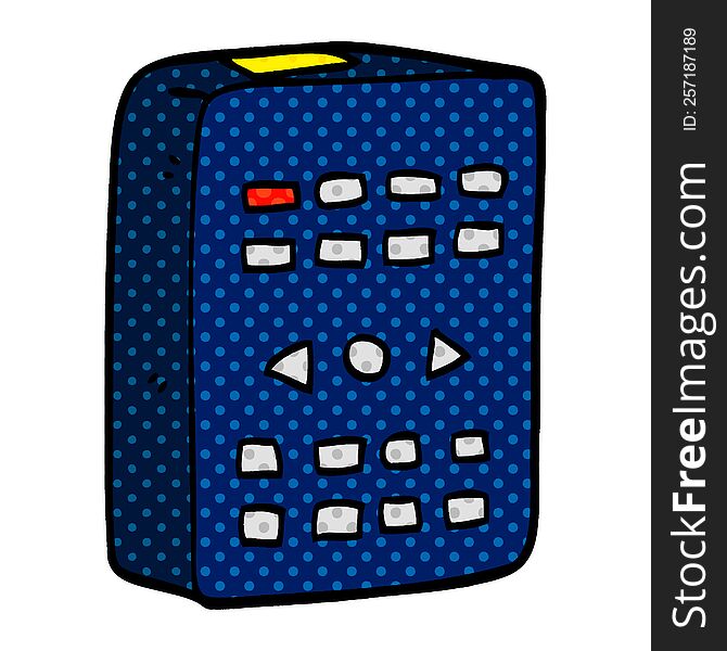 cartoon doodle old remote control