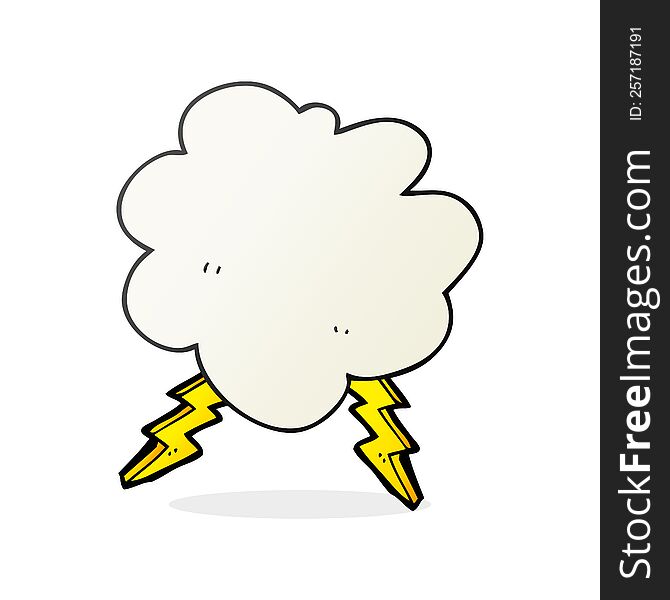 Cartoon Storm Cloud