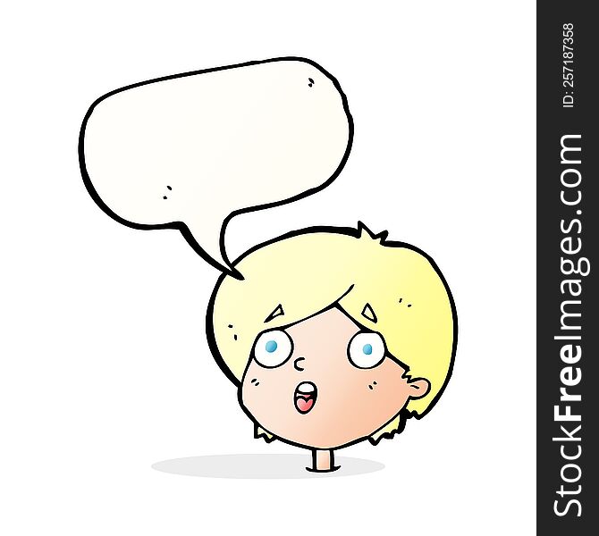 cartoon amazed expression with speech bubble