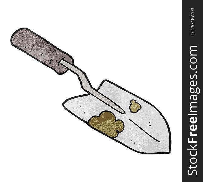 textured cartoon trowel