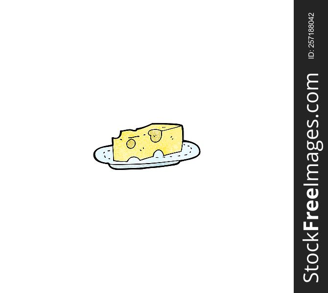 cheese on plate cartoon