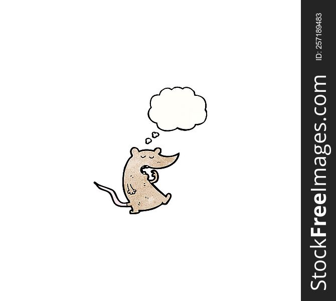 Yawning Mouse Cartoon