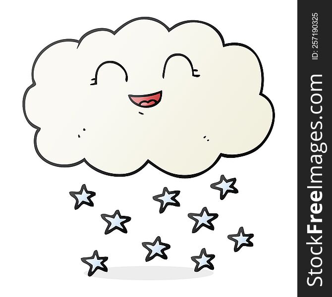 Cartoon Cloud Snowing