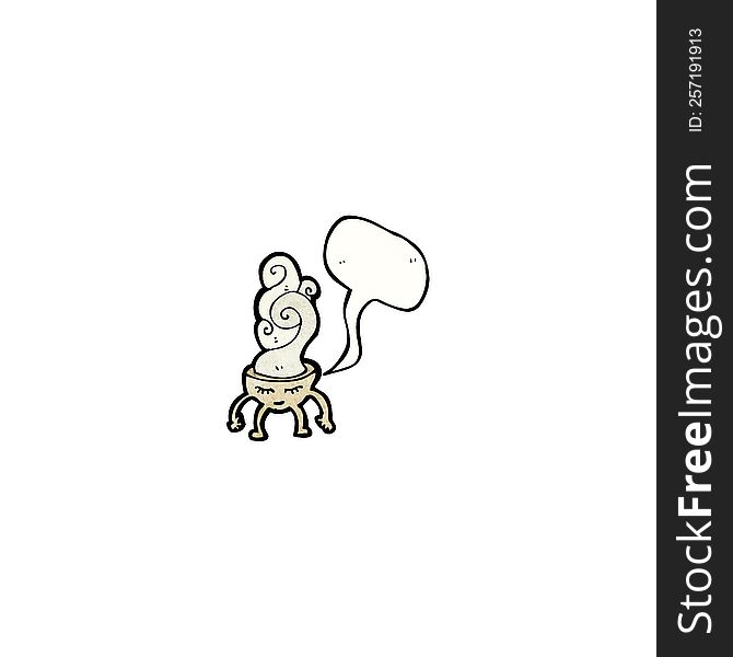 Soup Bowl Cartoon Character