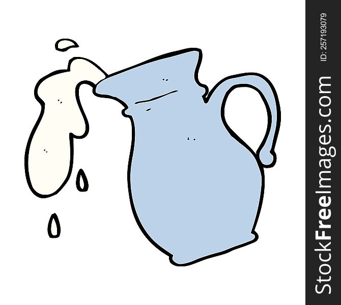 Cartoon Milk Jug