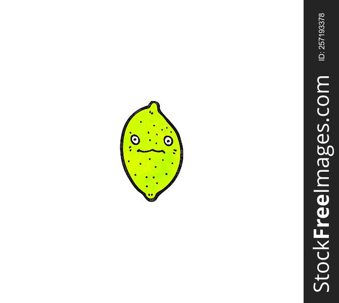 cartoon lime