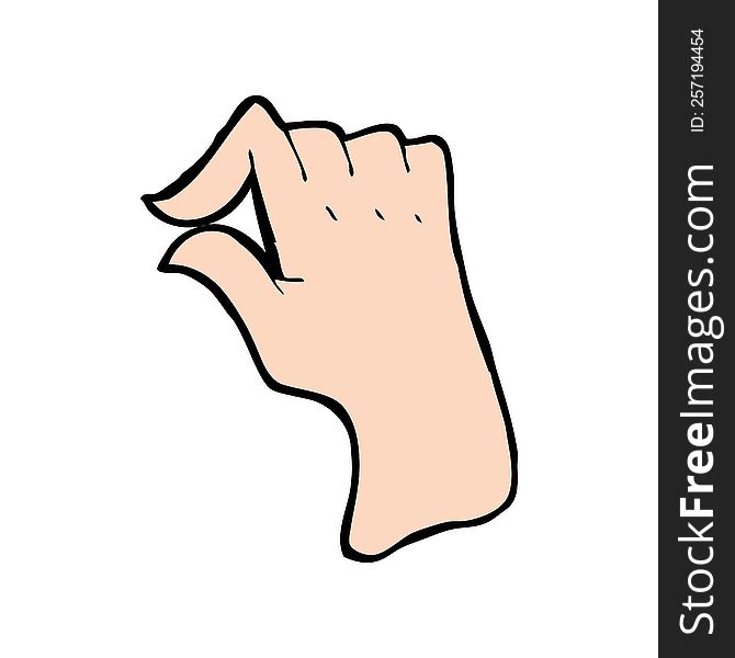 cartoon pinching hand symbol