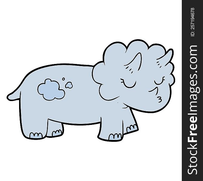 cartoon triceratops. cartoon triceratops