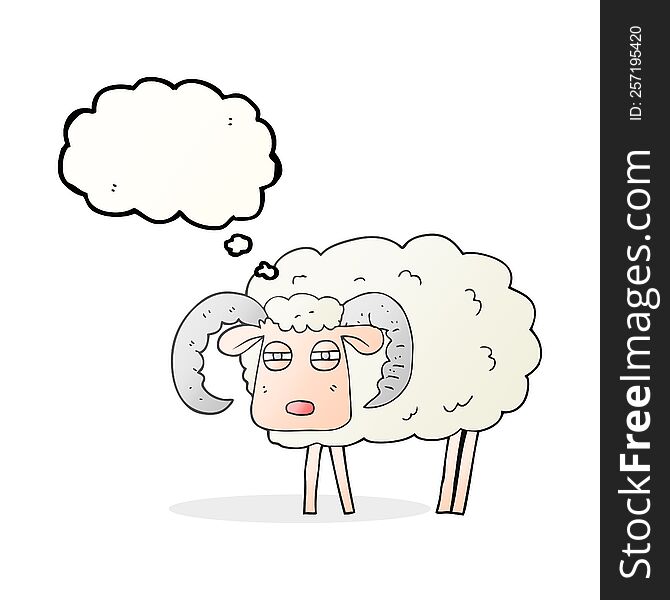 Thought Bubble Cartoon Ram