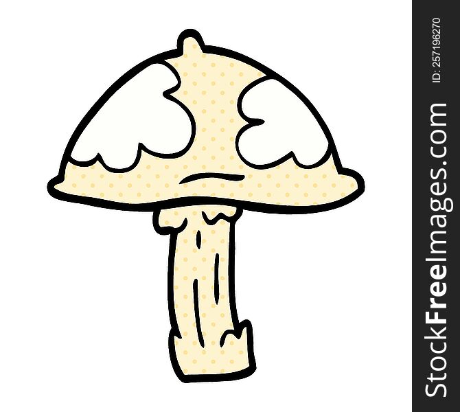 Cartoon Doodle Wild Mushroom