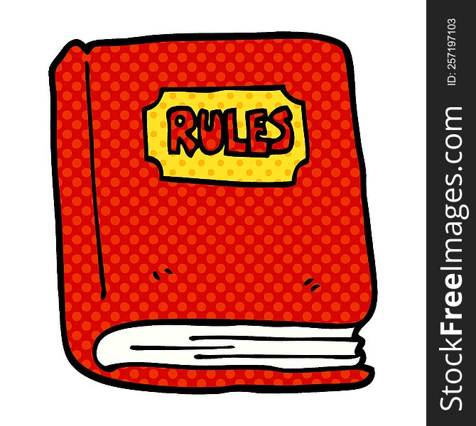 Cartoon Doodle Rule Book