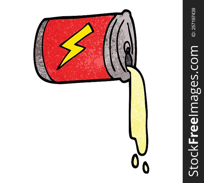 Cartoon Doodle Pouring Soda Can