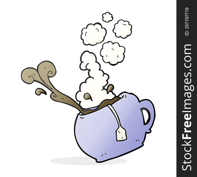 Cartoon Cup Of Tea