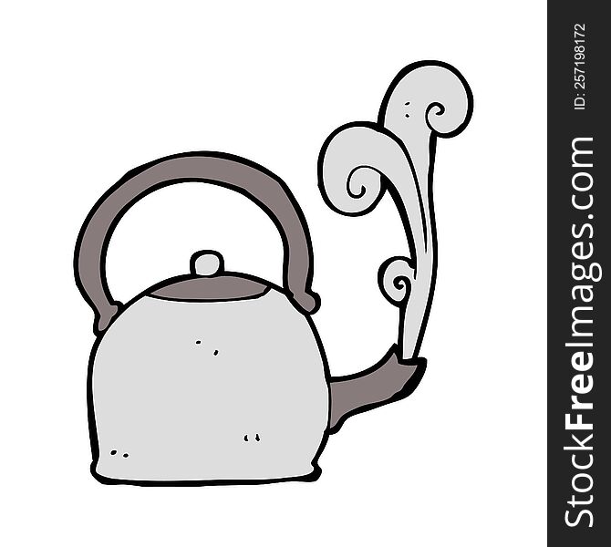 Cartoon Old Kettle