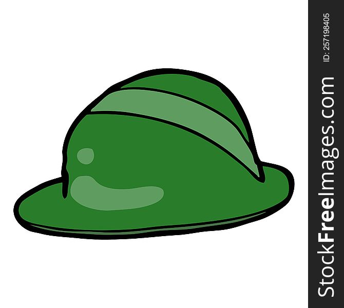 cartoon bowler hat