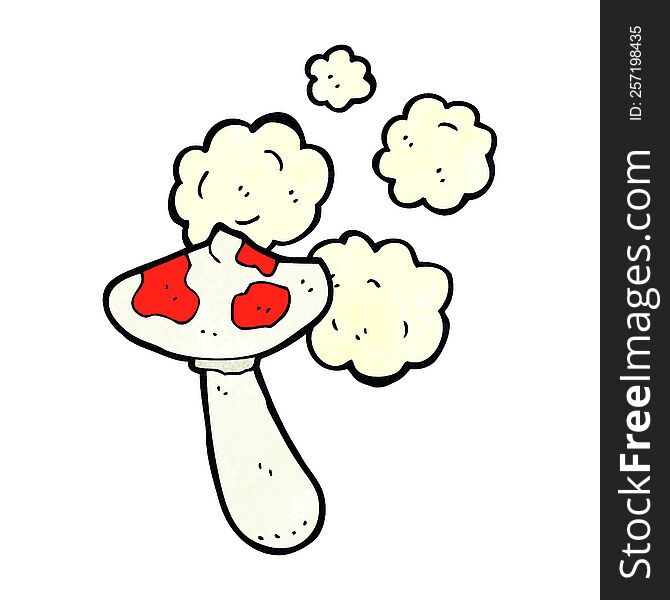 cartoon toadstool mushroom