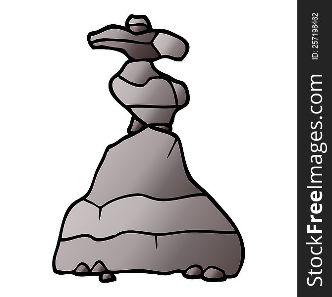 Cartoon Doodle Boulders