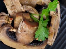 Stack Of Cooked Mushrooms Royalty Free Stock Images Stack Of Cooked Mushrooms Royalty Free Stock Images
