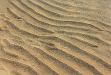 Sand Waves On The Sea Floor Royalty Free Stock Photography