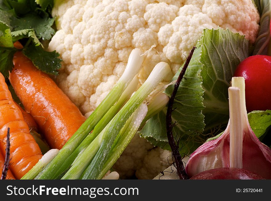 Fresh Raw Farmer's Vegetables Background. Fresh Raw Farmer's Vegetables Background