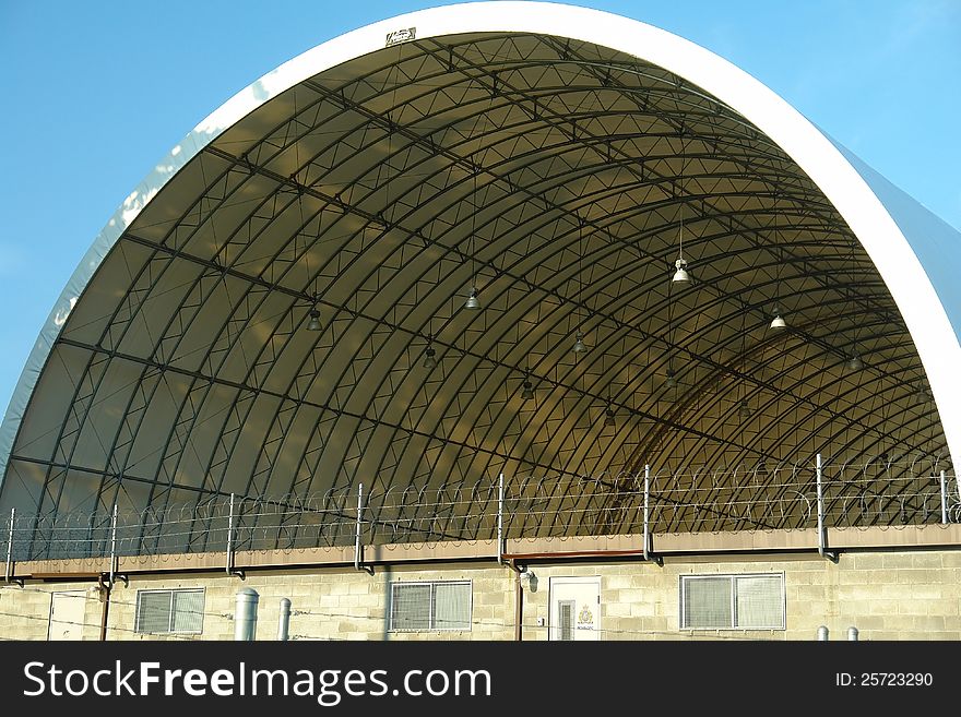 Dome Roofed Building Restricted Area
