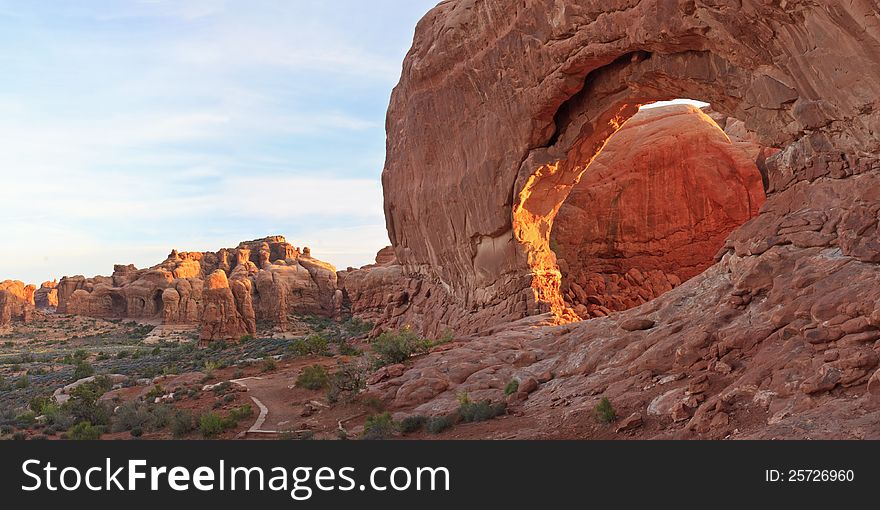 Arches North Window Panorama