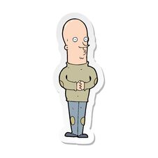 funny bald man cartoon clipart