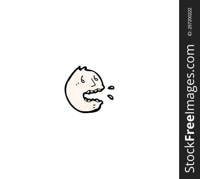Stressed Face Cartoon Symbol