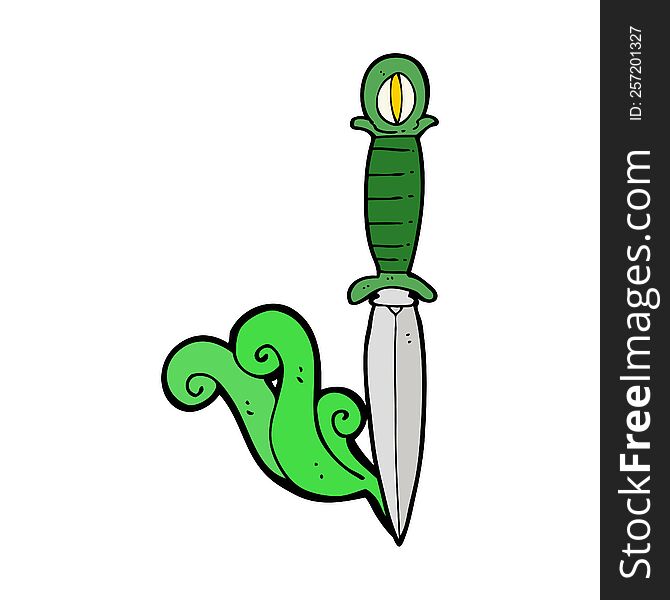 cartoon mystic dagger