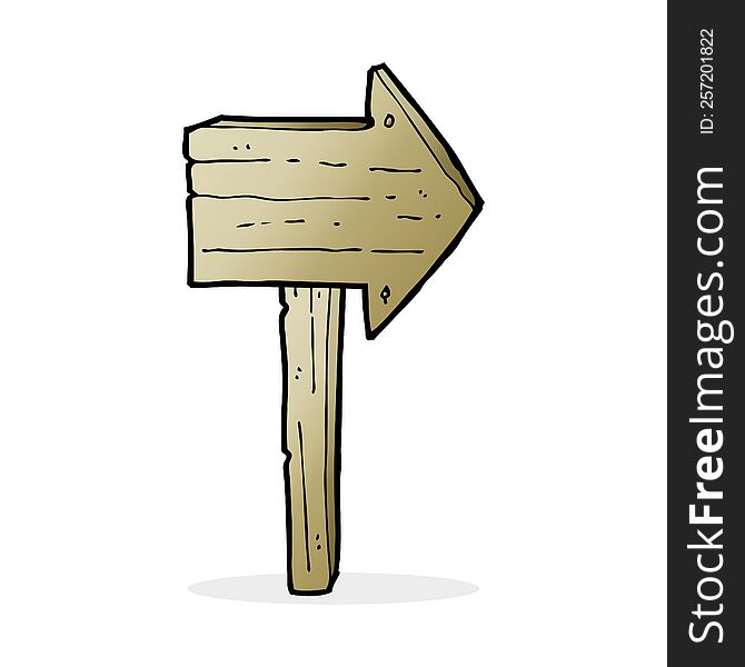 Cartoon Sign Post